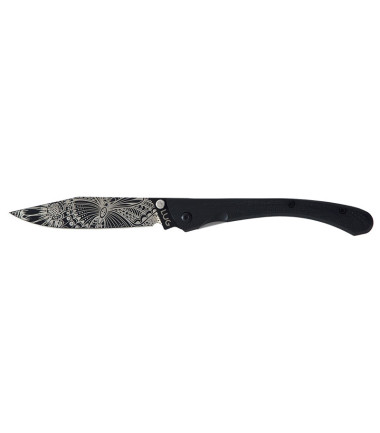 Couteaux pliants C63 Fleurs Summer Noir Lug