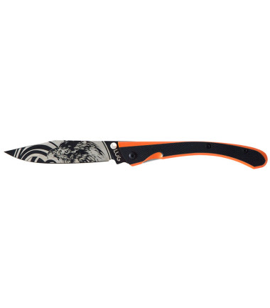 Couteaux pliants C63 Aigle Noir/Orange Lug