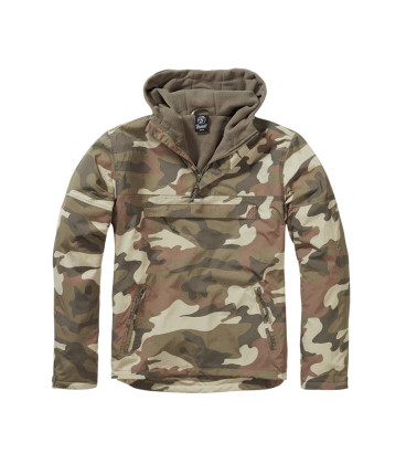 Sweat coupe-vent 3 poches Windbreaker Brandit Light Woodland