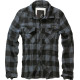 Chemise Brandit à carreaux Noir / Gris - Surplus militaire