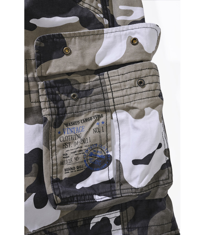 Short Cargo 3/4 Brandit Urban Legend - Style Vintage Décontracté - 100% Coton Pour Homme