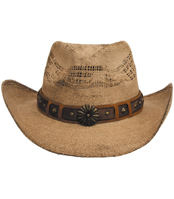 Chapeau De Soleil En Paille Avec Fleur - Taille Unique, Style Fascinator