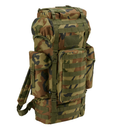 Sac à dos de Combat Molle 65L Brandit Camouflage Woodland (US)