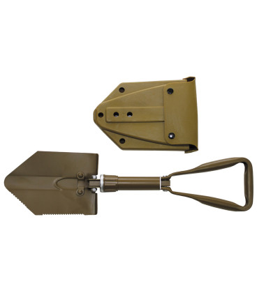 Pelle militaire pliable BW avec étui coyote tan
