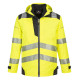 Blouson pw3 3-en-1 haute visibilité de travail Jaune/Noir Portwest