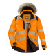 Parka d&39;hiver haute visibilité pw3 de travail Orange/Noir Portwest