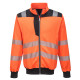Pw3 hi-vis sweatshirt zippé de travail Orange/Noir Portwest