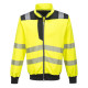 Pw3 hi-vis sweatshirt zippé de travail Jaune/Noir Portwest