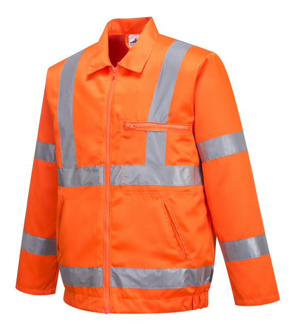 Portwest Blouson Hi-Vis RIS, Couleur: Orange, Taille: XS, RT32ORRXS