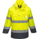Parka haute visibilité 3 en 1 de travail Jaune/Bleu Portwest