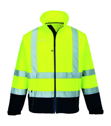 Softshell bicolore (3 couches) de travail Jaune/Bleu Portwest