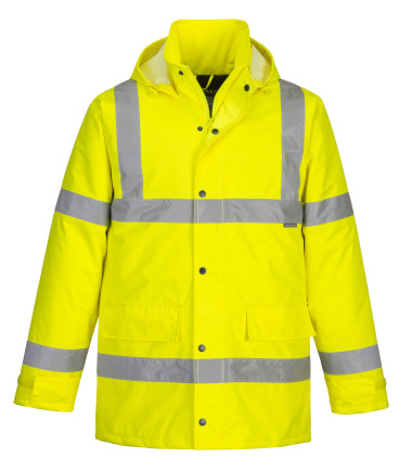 Parka hi-vis traffic de travail Jaune Portwest