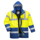 Parka bicolore traffic de travail Jaune/Royal Portwest