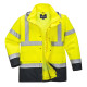 Parka hi-vis bicolore contrastée trafic 4 en 1 de travail Portwest