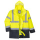 Parka bicolore executive 5-en-1 de travail Jaune/Bleu Portwest