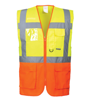 Gilet executive prague de travail Jaune/Orange Portwest