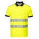 Polo hv pw3 de travail Jaune/Bleu Portwest