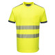 T-shirt hv pw3 de travail Jaune/Bleu Portwest