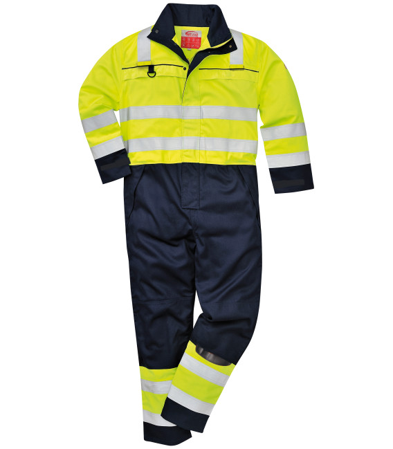 Combinaison De Travail Haute Visibilité Portwest E042 - Jaune Réfléchissant - Poly-Coton - Neuf Sous Emballage