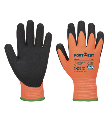 Gant thermo pro ultra de travail Orange/Noir Portwest