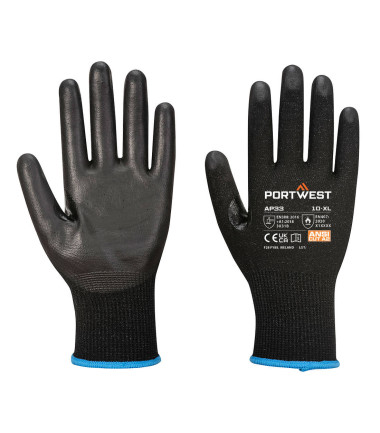 Lr15 gant à écran tactile pu pk12 de travail Noir Portwest