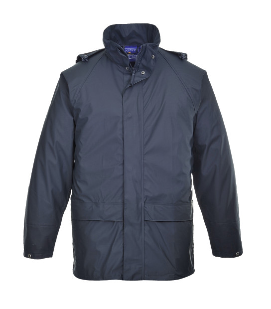 Manteau De Travail Portwest C469 - Imperméable, Coupe-vent, Avec Capuche Amovible, Pour Homme