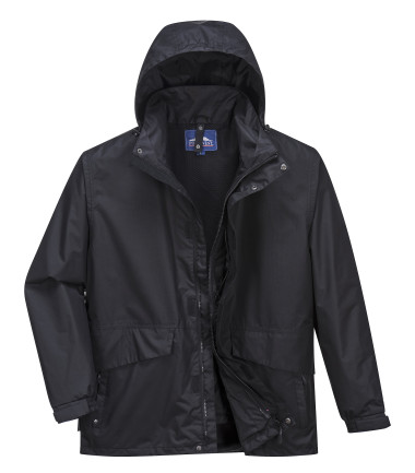 Parka respirante 3 en 1 argo de travail Noir Portwest