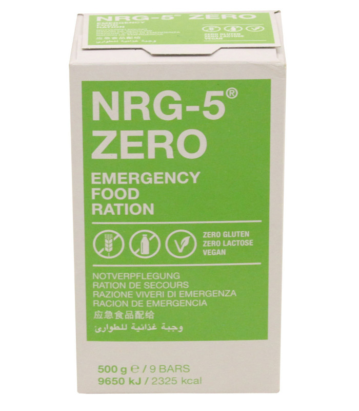Ration De Survie NRG-5 500g – 9 Barres – MRE Militaire – Allemagne – Neuf