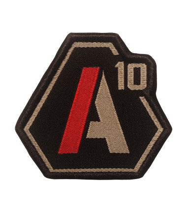 Patch SIGNATURE logo A10 brodé tan/rouge Beige - Coyote - Tan