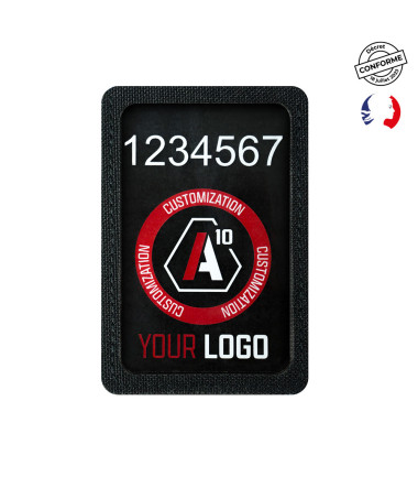 Porte-carte velcro bras Sécu-One Noir A10 Equipment