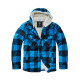 Veste Bûcheron Homme Doublée Polaire - Chaud, Capuche, Motif Carreaux Hiver