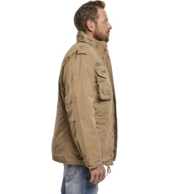 Veste Parka Militaire M-65 Brandit Pour Homme - Style 2 En 1, Couleur Camel, Neuf Avec étiquettes