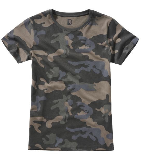 T-shirt Camouflage Femme Brandit - Style Armée - Manches Courtes - Taille S à 5XL