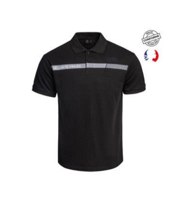Polo SÉCU-ONE Sécurité Privée noir A10 Equipment