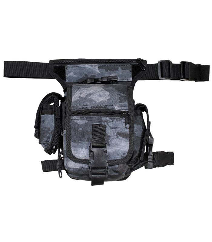 Sac Banane Camouflage Gris – Ceinture Taille Nylon Imperméable Homme Femme Rando Sport Voyage 34,7 X 11,9 Cm