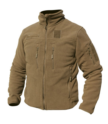 Blouson polaire militaire coyote fitté