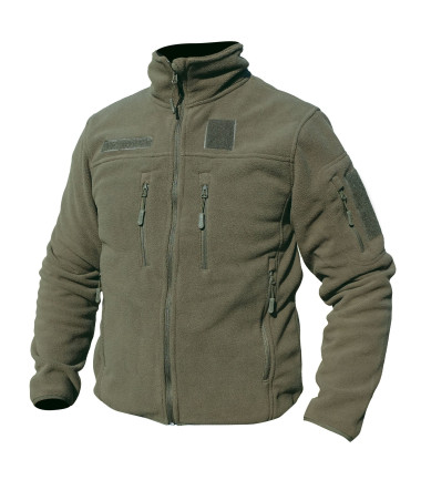 Blouson polaire militaire vert armee fitté