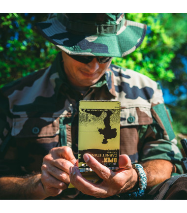 Carnet étanche militaire avec crayon