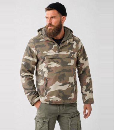 Blouson coupe vent Brandit Windbreaker Light Woodland - Surplus militaire