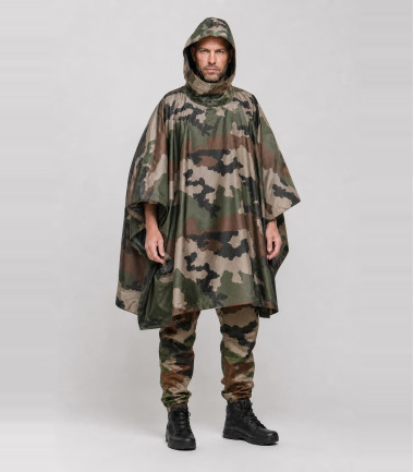 Poncho imperméable imprimé camouflage CE - Surplus militaire
