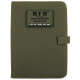 Cahier, A5, vert, reliure à anneaux, feuilles - Surplus militaire
