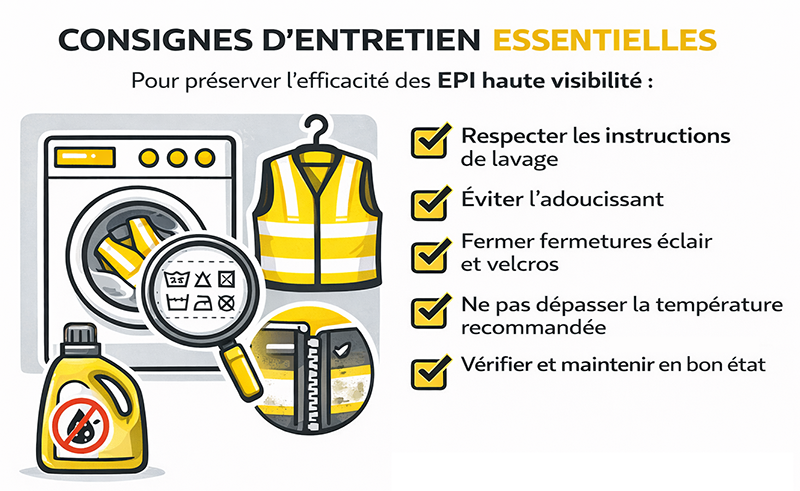 Consigne entretien epi norme 20471