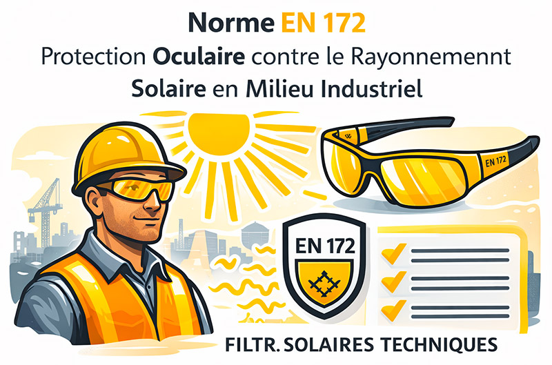 Lunette de protection solaire industriel EN 172