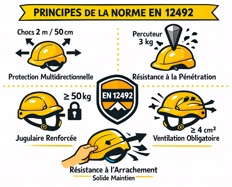 Principe norme EN 12492