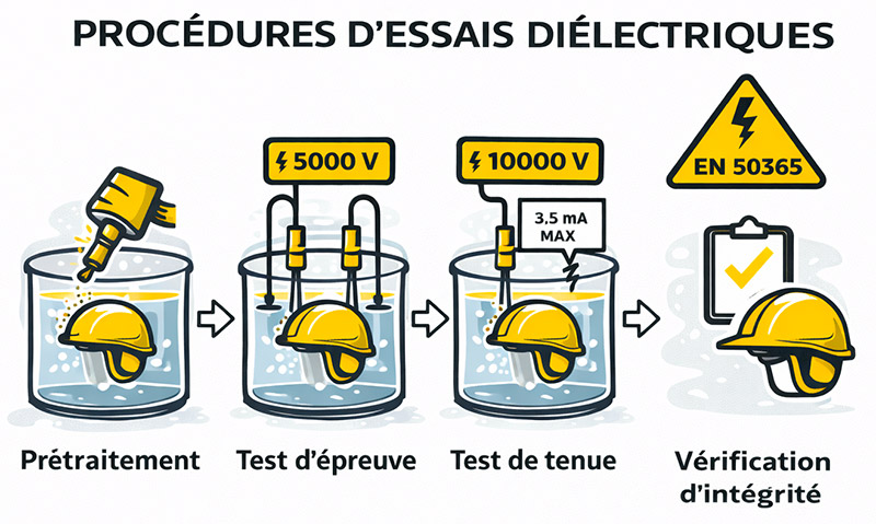 Procédure d'essaie diélectrique