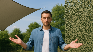 Quelle est la diff&eacute;rence entre une voile d'ombrage et un filet de camouflage ?