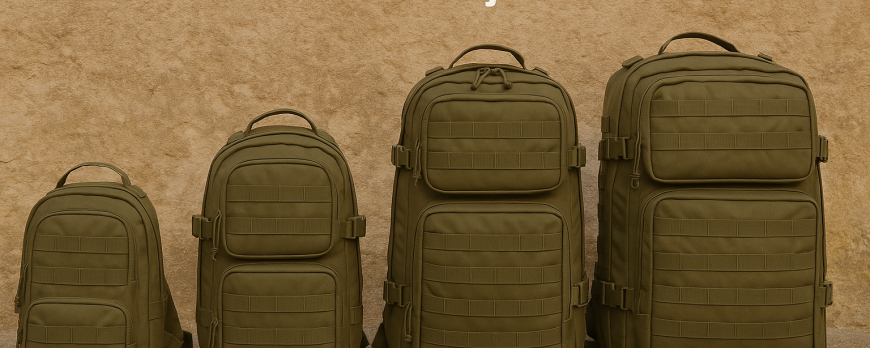 Quel volume de sac à dos militaire selon la durée de la mission ?