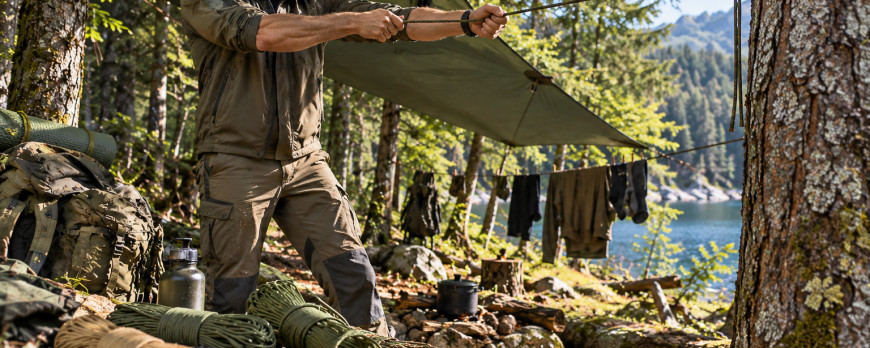 10 utilisations méconnues du paracorde en bivouac