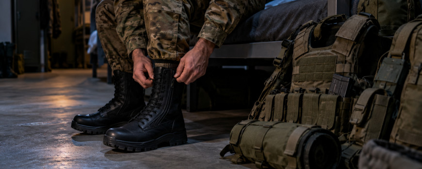 Chaussure militaire avec zip : 30 secondes décisives